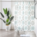 peva shower curtain bathroom custom printed with rug